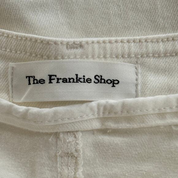 The Frankie‎ Shop Hailey Denim Oversized Cargo Pants in White Size Small - Picture 8 of 12